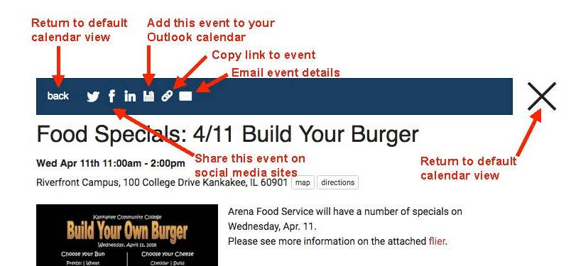 New KCC event calendar adds features Kankakee Community College