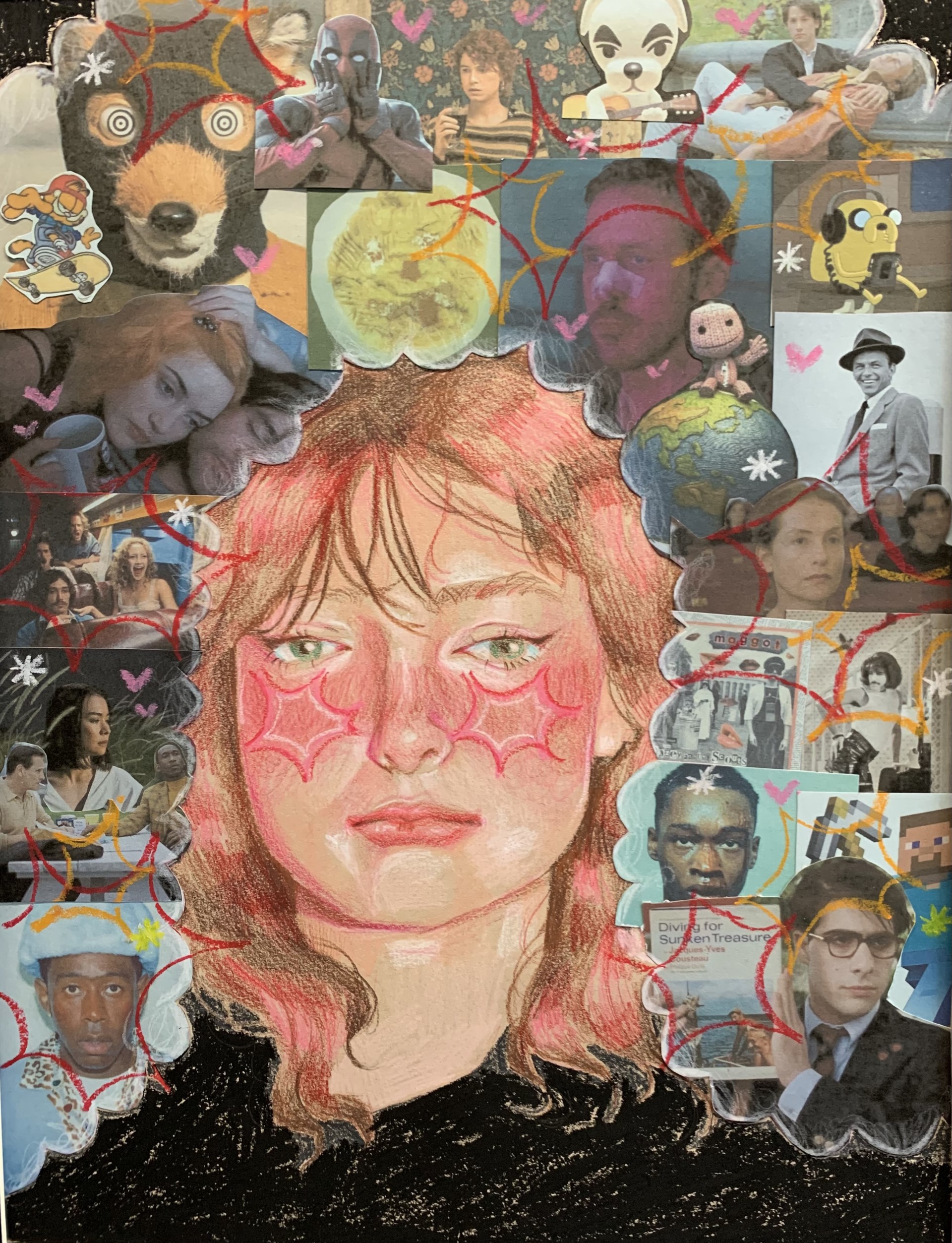 Attached images: “Berries and Cream” by Alex Carmack “Inside My Head” by Laney McCue