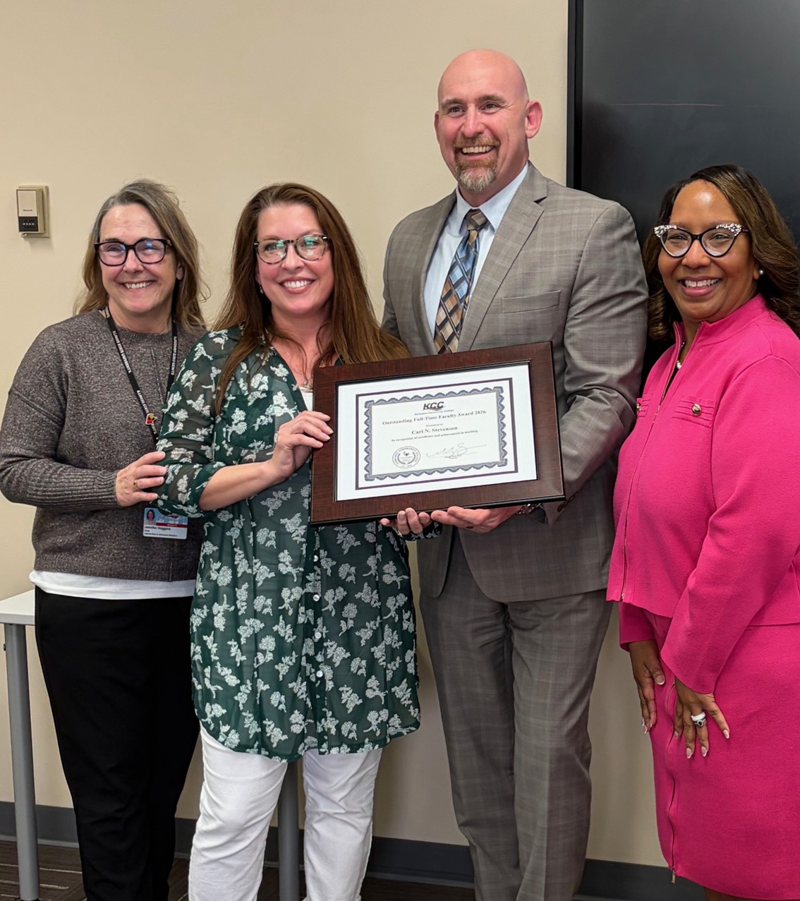 Dr. Cari Stevenson award photo