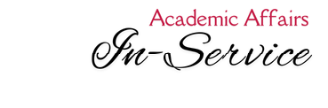 Academic Affairs In-Service text