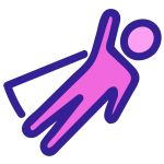 Person flying with a cape